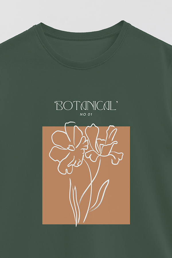 REMERA BASICA ESTAMPADA BOTANICAL 1