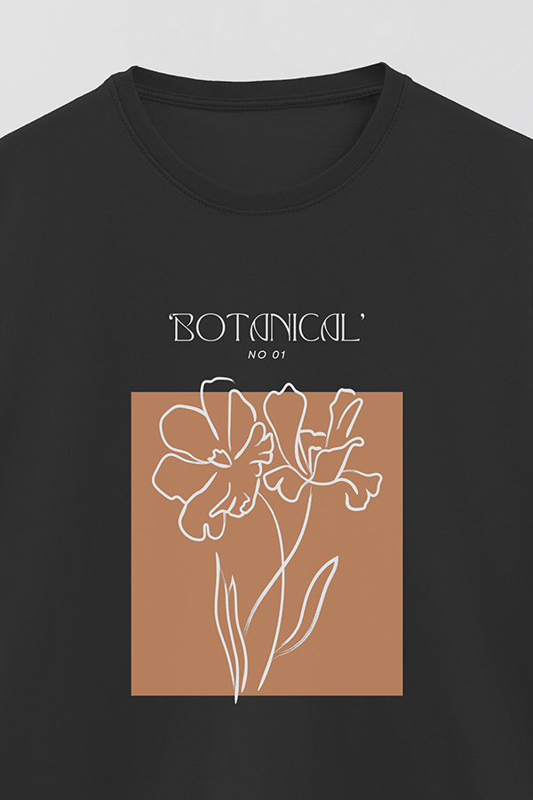 REMERA BASICA ESTAMPADA BOTANICAL 1