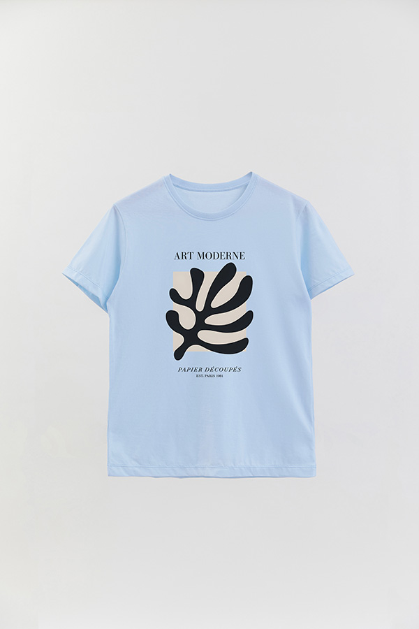 REMERA BASICA ESTAMPADA ART MODERNE