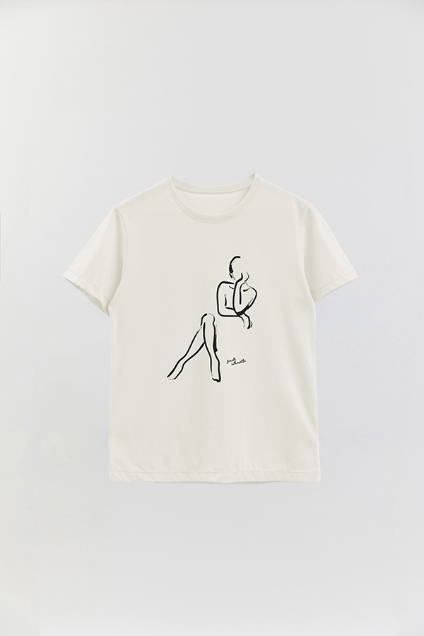 REMERA BASICA ESTAMPADA MNM SILHOUTTE 2