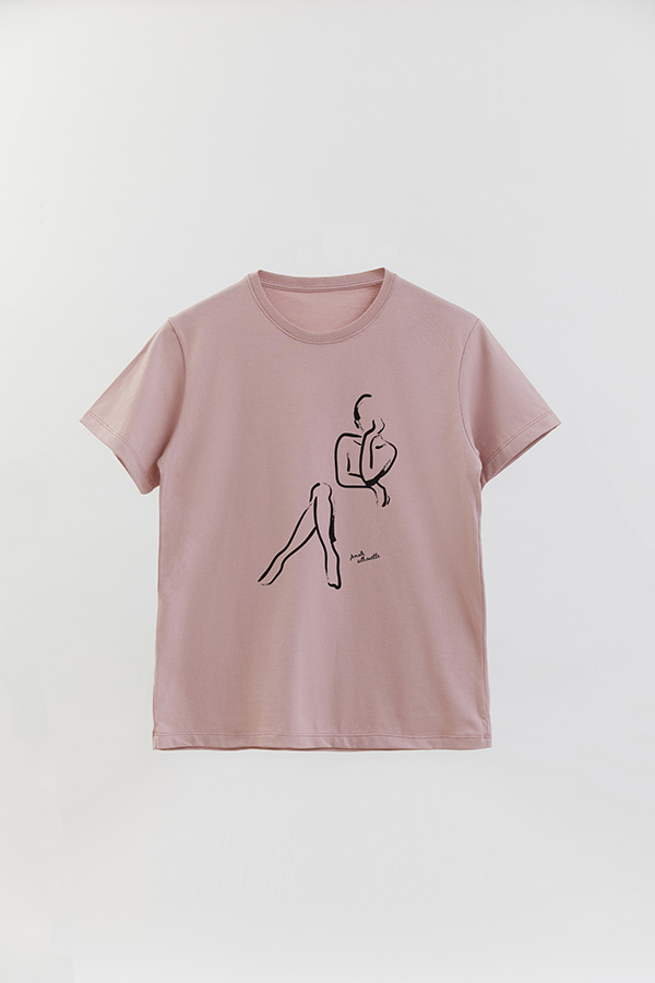 REMERA BASICA ESTAMPADA MNM SILHOUTTE 2