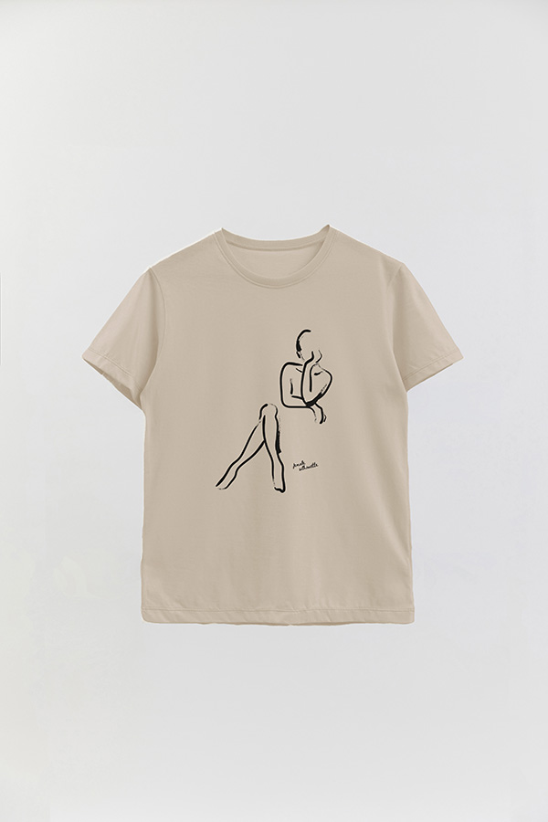 REMERA BASICA ESTAMPADA MNM SILHOUTTE 2