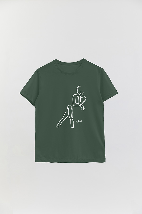 REMERA BASICA ESTAMPADA MNM SILHOUTTE 2