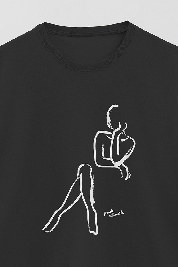 REMERA BASICA ESTAMPADA MNM SILHOUTTE 2