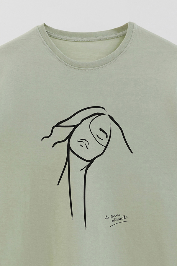 REMERA BASICA ESTAMPADA MNM SILHOUTTE 1