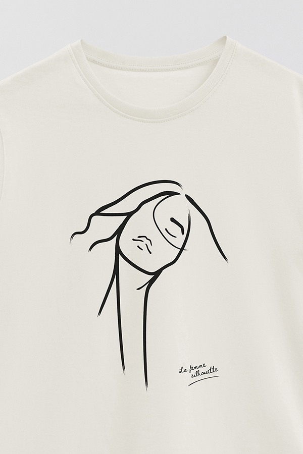 REMERA BASICA ESTAMPADA MNM SILHOUTTE 1