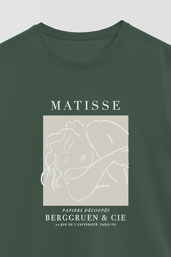 REMERA BASICA ESTAMPADA ART COLLECTION MATISSE PAPIERS