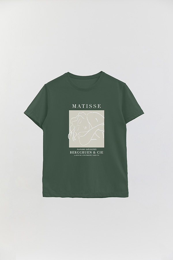 REMERA BASICA ESTAMPADA ART COLLECTION MATISSE PAPIERS