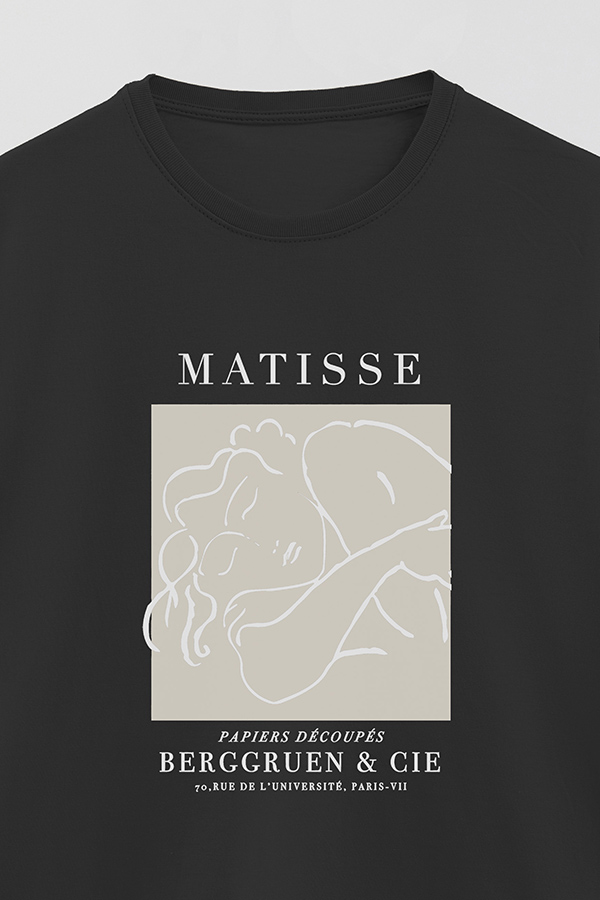REMERA BASICA ESTAMPADA ART COLLECTION MATISSE PAPIERS