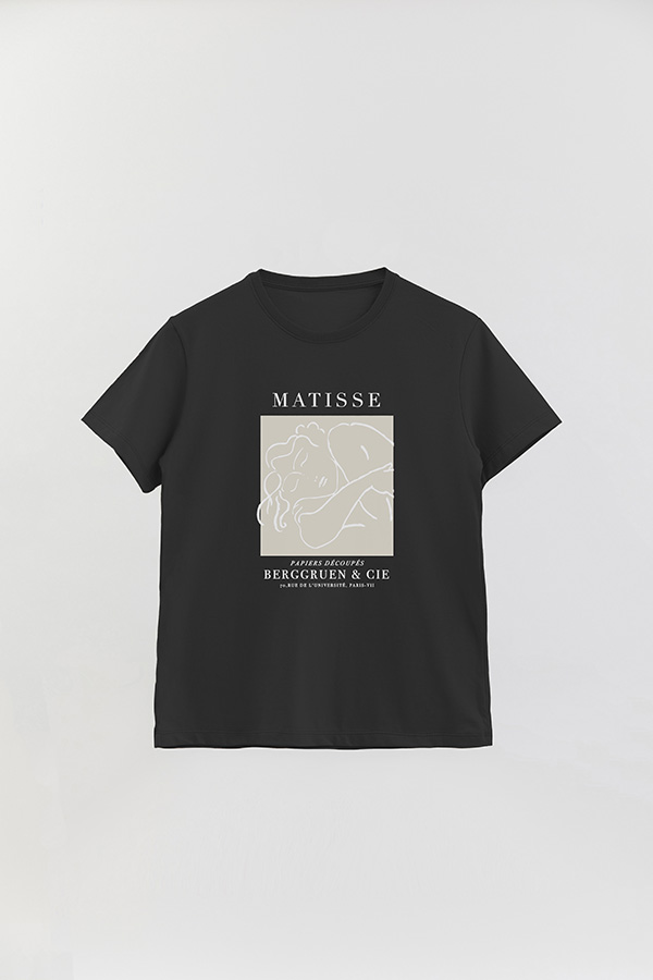 REMERA BASICA ESTAMPADA ART COLLECTION MATISSE PAPIERS
