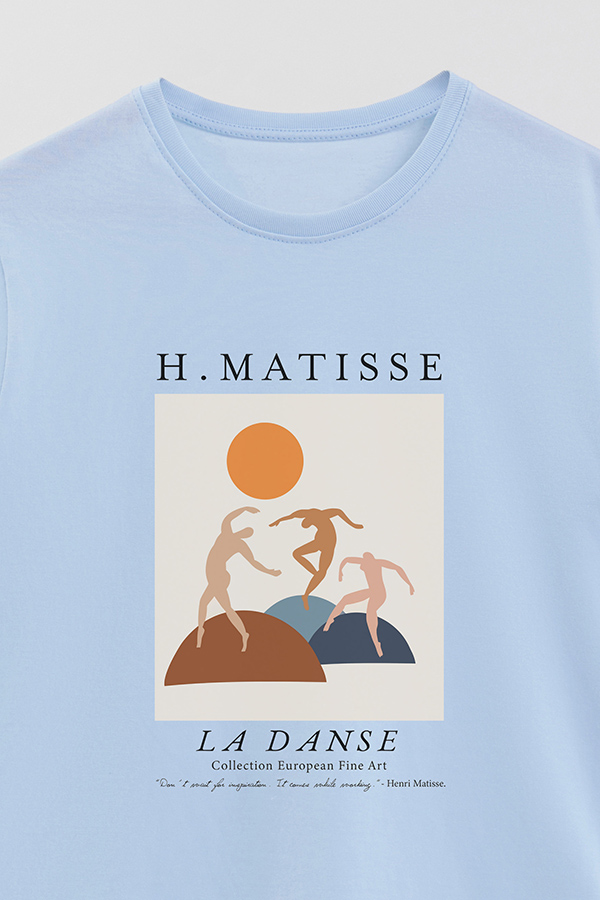 REMERA BASICA ESTAMPADA ART COLLECTION MATISSE LA DANSE