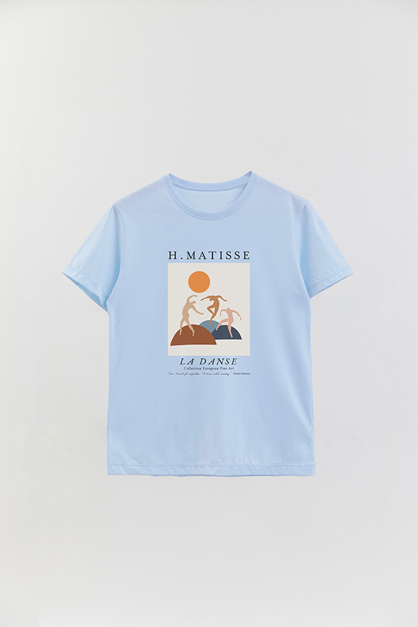 REMERA BASICA ESTAMPADA ART COLLECTION MATISSE LA DANSE
