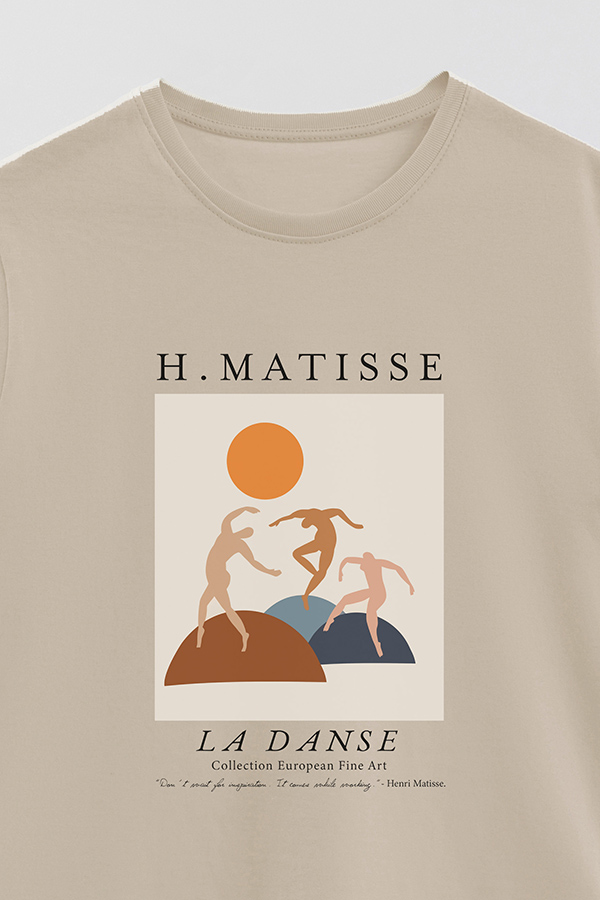 REMERA BASICA ESTAMPADA ART COLLECTION MATISSE LA DANSE