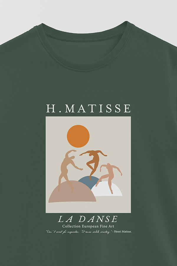 REMERA BASICA ESTAMPADA ART COLLECTION MATISSE LA DANSE