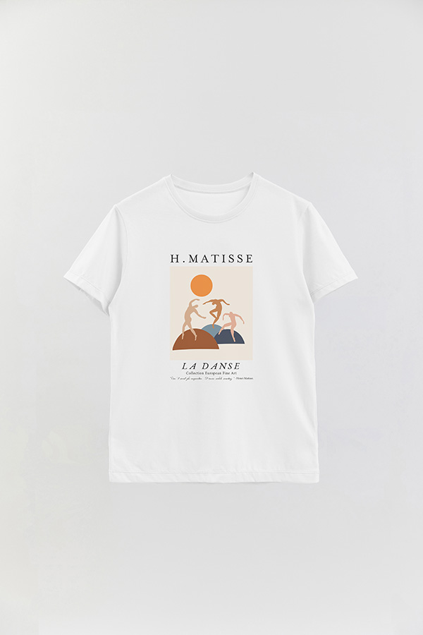 REMERA BASICA ESTAMPADA ART COLLECTION MATISSE LA DANSE