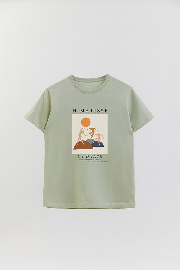 REMERA BASICA ESTAMPADA ART COLLECTION MATISSE LA DANSE