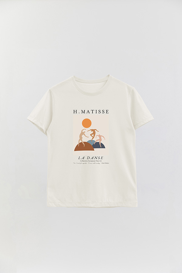 REMERA BASICA ESTAMPADA ART COLLECTION MATISSE LA DANSE