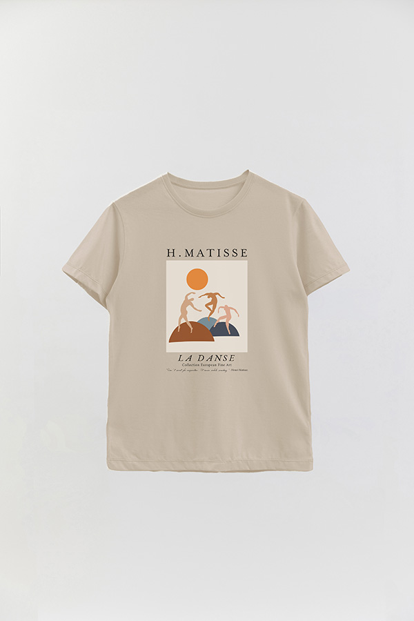 REMERA BASICA ESTAMPADA ART COLLECTION MATISSE LA DANSE