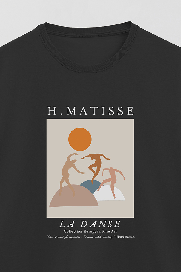 REMERA BASICA ESTAMPADA ART COLLECTION MATISSE LA DANSE