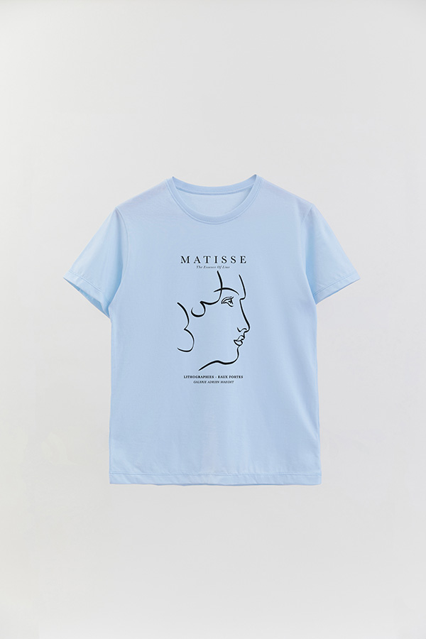 REMERA BASICA ESTAMPADA ART COLLECTION MATISSE ESSENCE