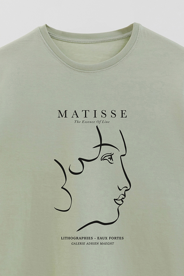 REMERA BASICA ESTAMPADA ART COLLECTION MATISSE ESSENCE