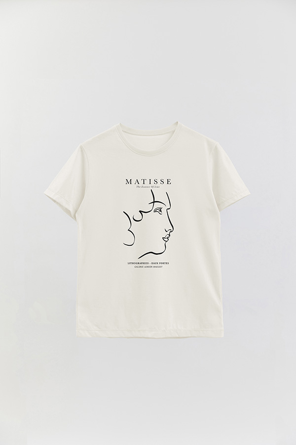 REMERA BASICA ESTAMPADA ART COLLECTION MATISSE ESSENCE