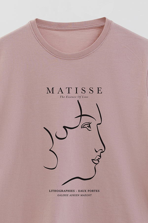 REMERA BASICA ESTAMPADA ART COLLECTION MATISSE ESSENCE