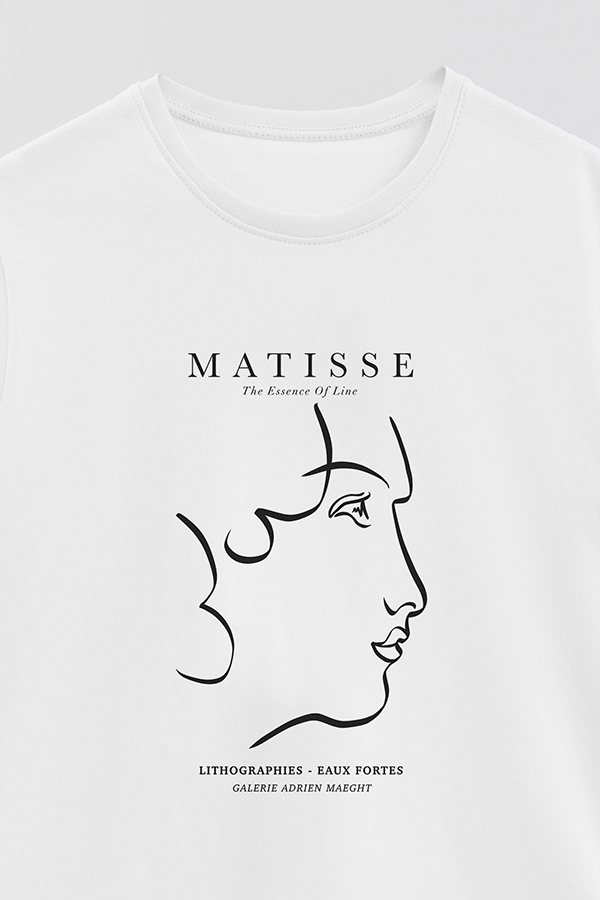 REMERA BASICA ESTAMPADA ART COLLECTION MATISSE ESSENCE