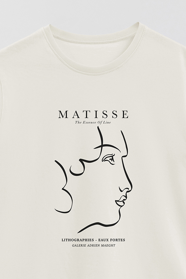 REMERA BASICA ESTAMPADA ART COLLECTION MATISSE ESSENCE