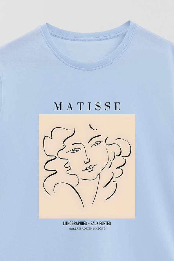REMERA BASICA ESTAMPADA ART COLLECTION MATISSE EAUX FORTES