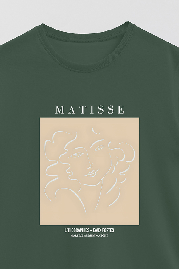 REMERA BASICA ESTAMPADA ART COLLECTION MATISSE EAUX FORTES