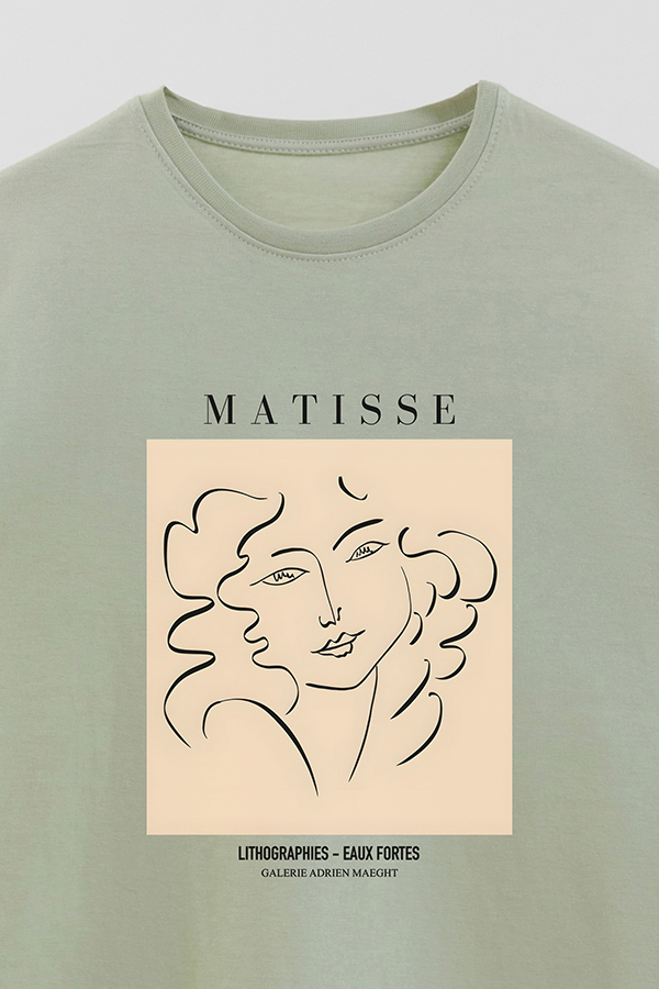 REMERA BASICA ESTAMPADA ART COLLECTION MATISSE EAUX FORTES