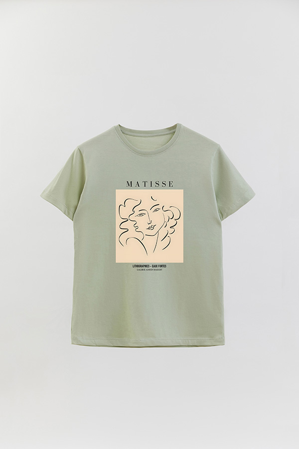 REMERA BASICA ESTAMPADA ART COLLECTION MATISSE EAUX FORTES