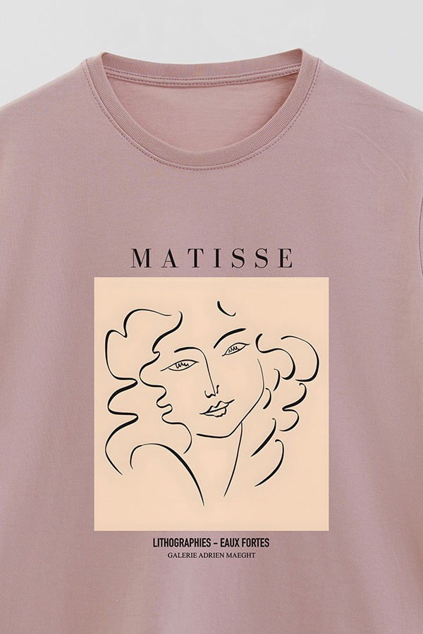 REMERA BASICA ESTAMPADA ART COLLECTION MATISSE EAUX FORTES