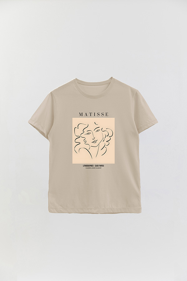REMERA BASICA ESTAMPADA ART COLLECTION MATISSE EAUX FORTES