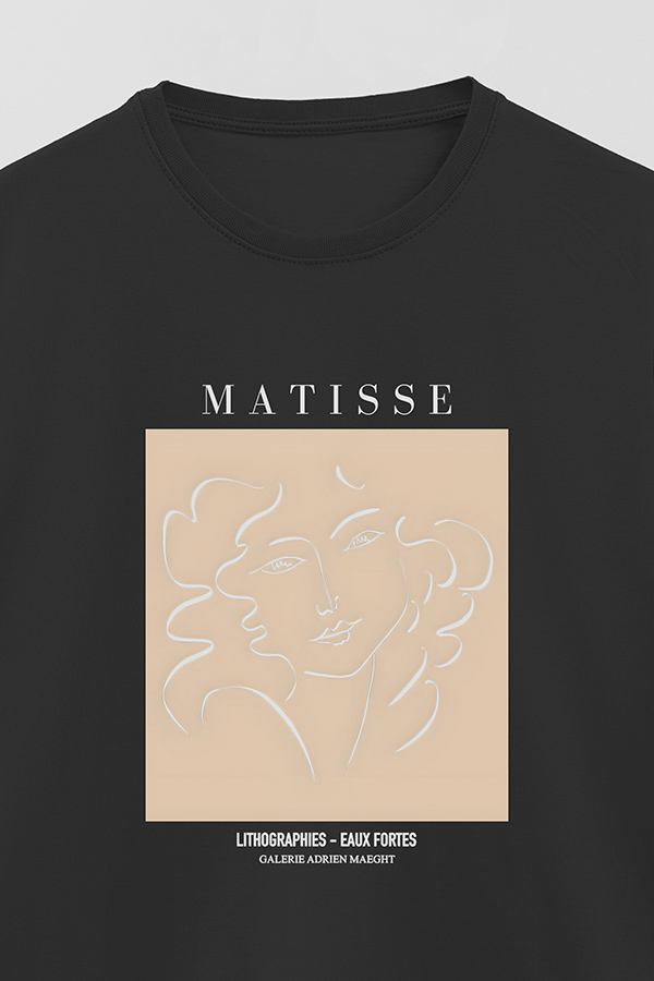 REMERA BASICA ESTAMPADA ART COLLECTION MATISSE EAUX FORTES