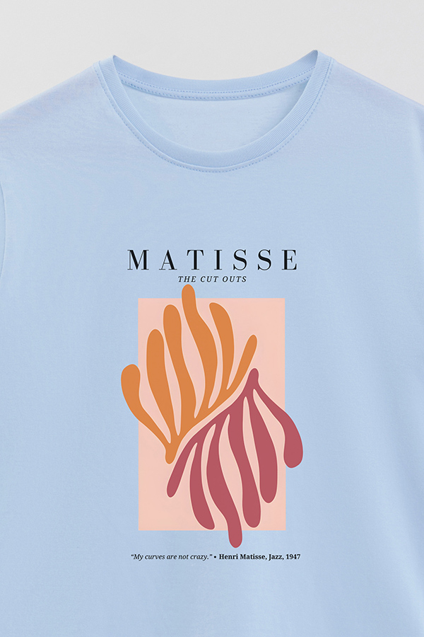 REMERA BASICA ESTAMPADA ART COLLECTION MATISSE CUT OUTS 4