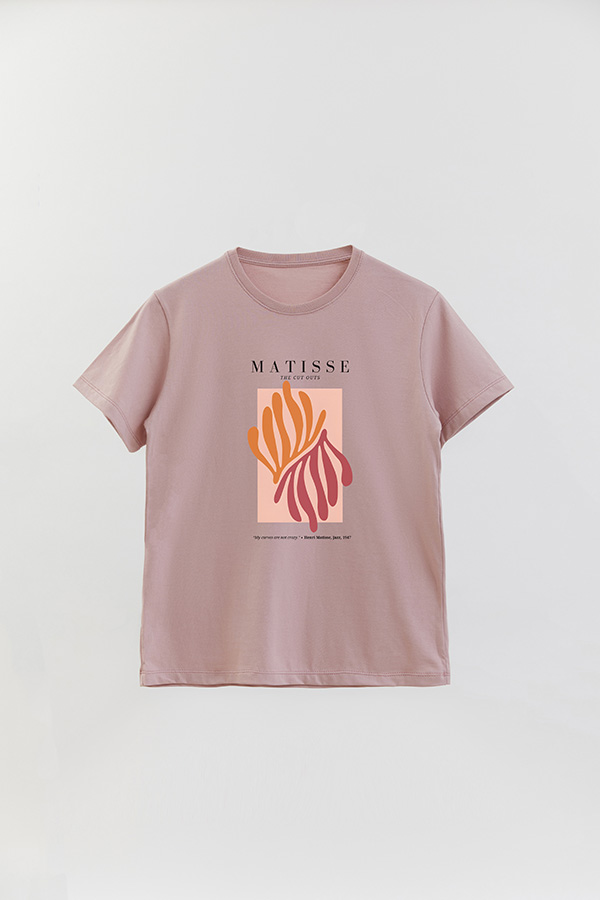 REMERA BASICA ESTAMPADA ART COLLECTION MATISSE CUT OUTS 4