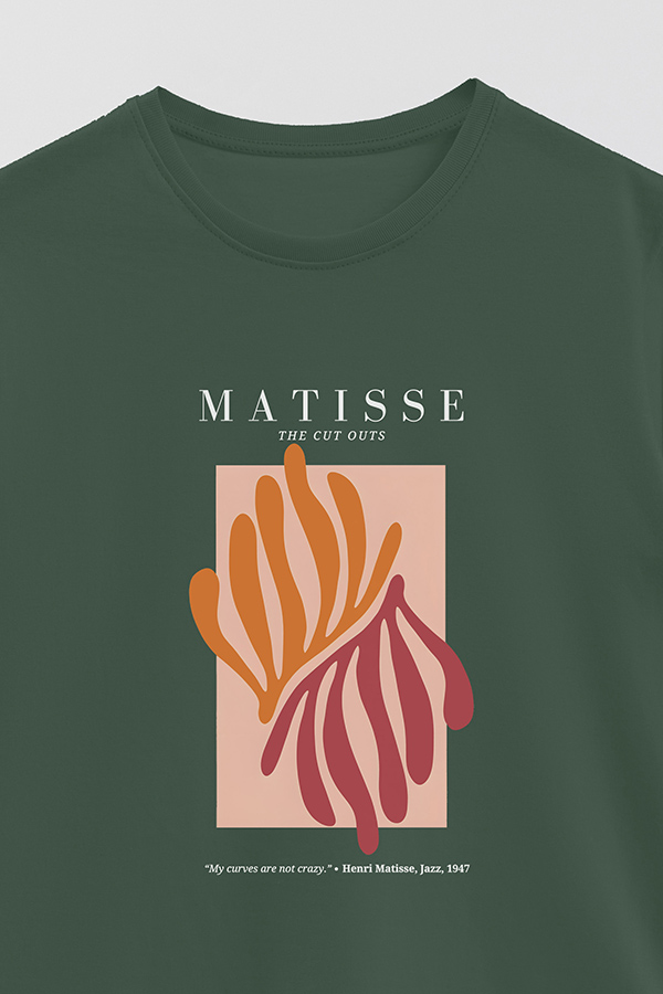 REMERA BASICA ESTAMPADA ART COLLECTION MATISSE CUT OUTS 4