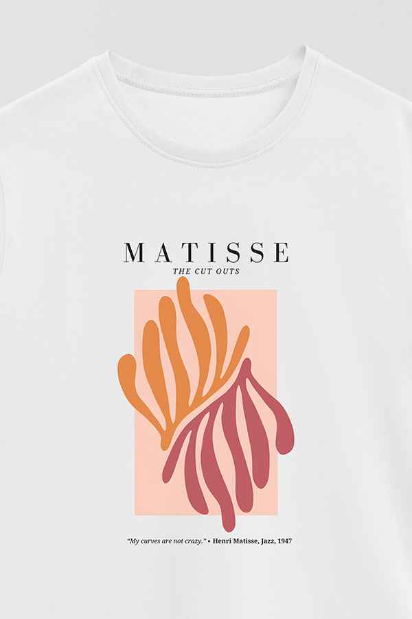 REMERA BASICA ESTAMPADA ART COLLECTION MATISSE CUT OUTS 4