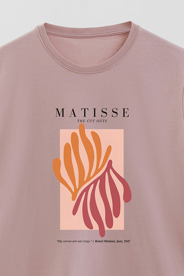 REMERA BASICA ESTAMPADA ART COLLECTION MATISSE CUT OUTS 4
