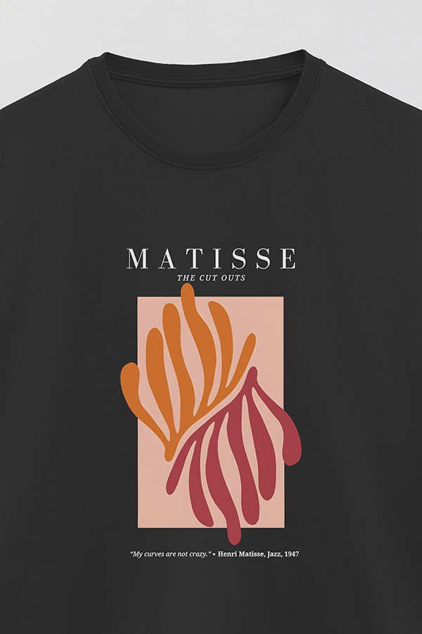 REMERA BASICA ESTAMPADA ART COLLECTION MATISSE CUT OUTS 4
