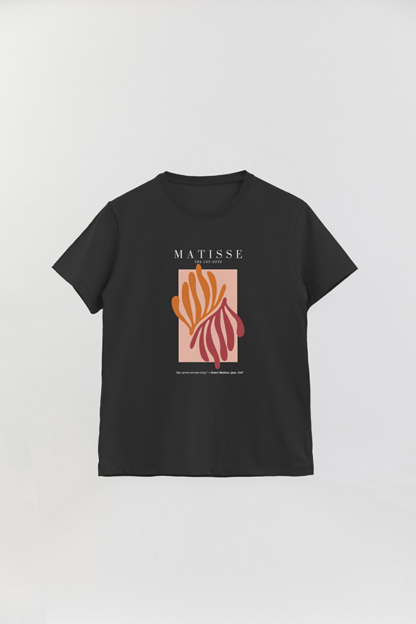 REMERA BASICA ESTAMPADA ART COLLECTION MATISSE CUT OUTS 4
