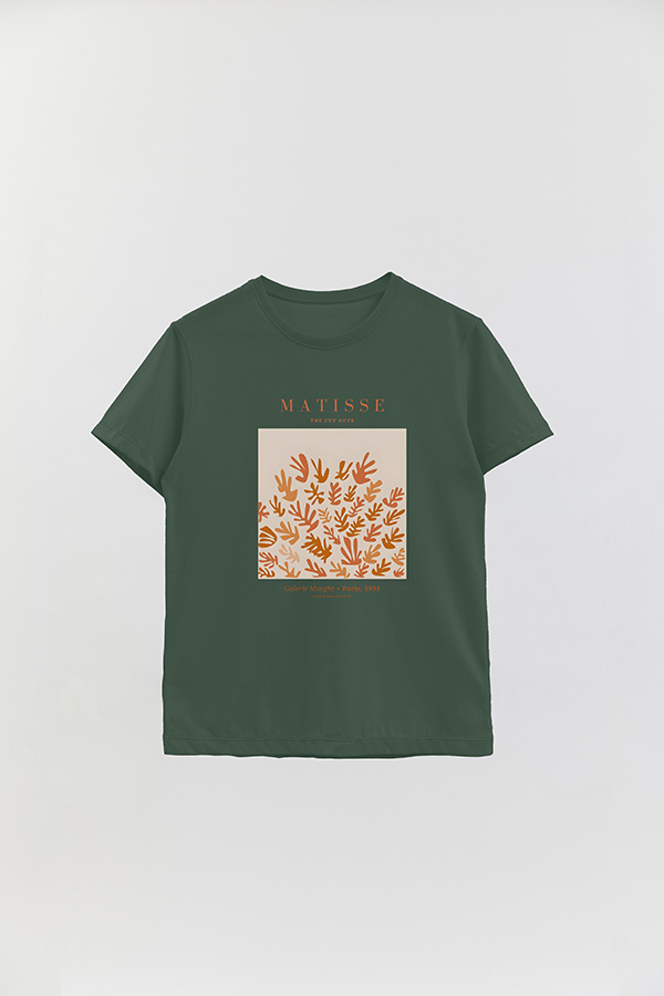 REMERA BASICA ESTAMPADA ART COLLECTION MATISSE CUT OUTS 3