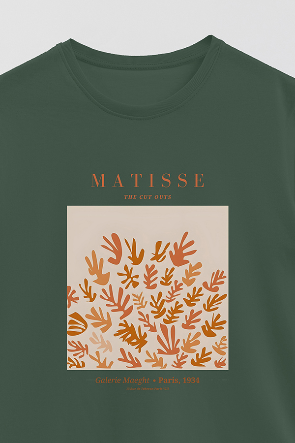 REMERA BASICA ESTAMPADA ART COLLECTION MATISSE CUT OUTS 3