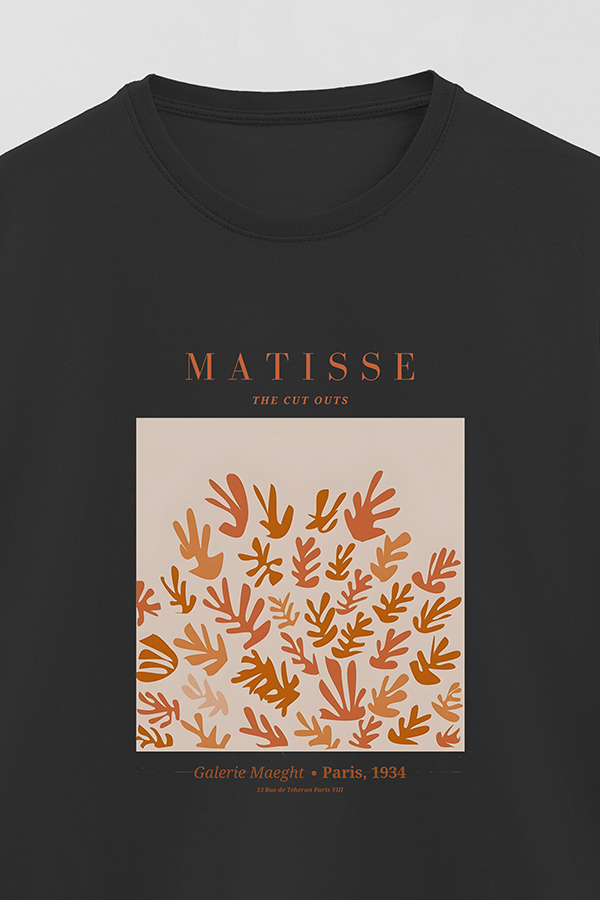 REMERA BASICA ESTAMPADA ART COLLECTION MATISSE CUT OUTS 3
