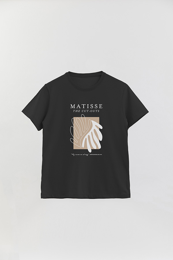 REMERA BASICA ESTAMPADA ART COLLECTION MATISSE CUT OUTS 2
