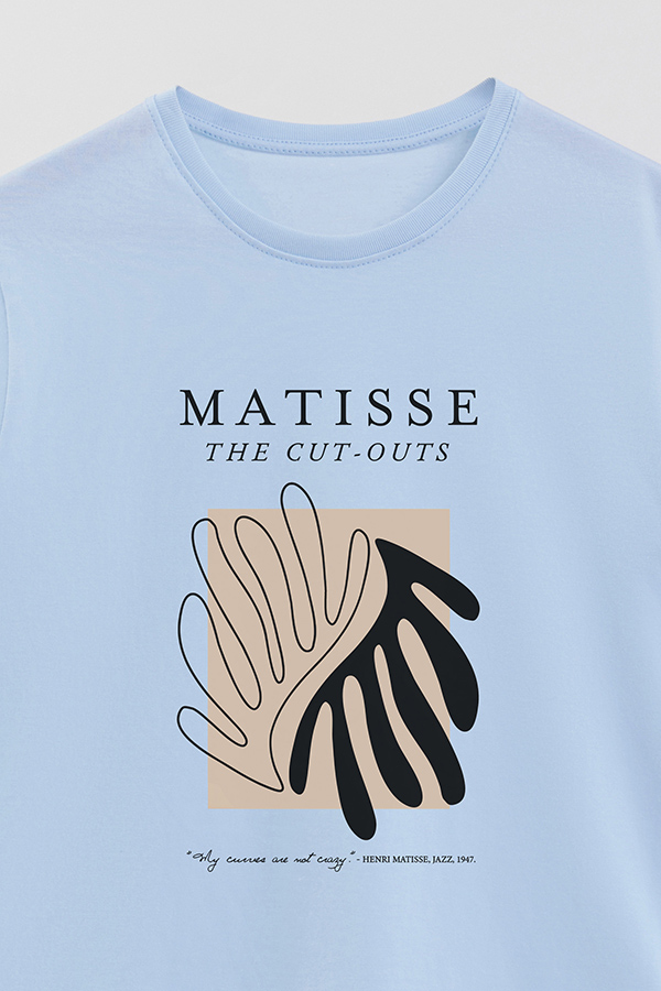 REMERA BASICA ESTAMPADA ART COLLECTION MATISSE CUT OUTS 2