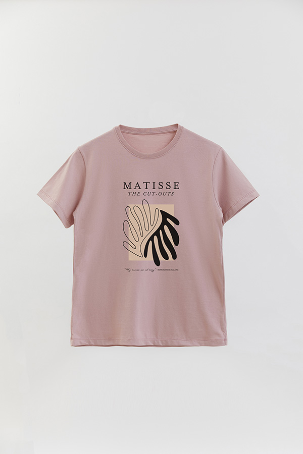 REMERA BASICA ESTAMPADA ART COLLECTION MATISSE CUT OUTS 2