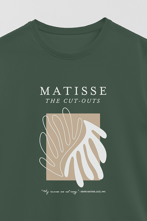 REMERA BASICA ESTAMPADA ART COLLECTION MATISSE CUT OUTS 2